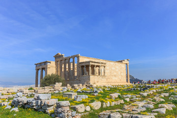 ruins of ancient temple on Acropolis hill