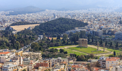 distant view on Olympeion