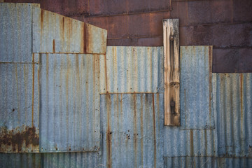 Corrugated tin siding