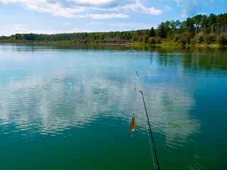 Fishing on a beautiful calm day