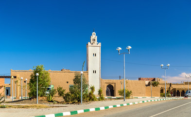 Mosque in Merzouga, a village in the Sahara desert. Morocco