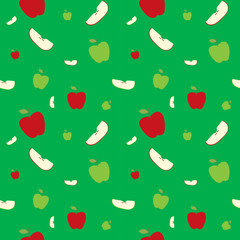 Fruits apples seamless patterns