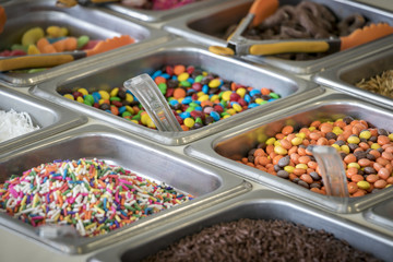 Colorful Candy Ice Cream Toppings
