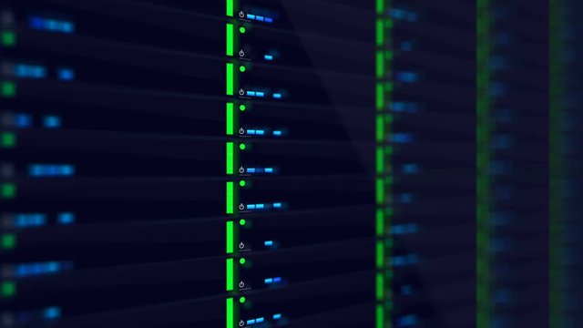  Generic  Network Server lights blinking