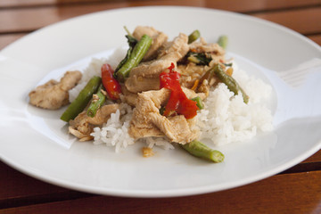 Thai Chciken and Basil