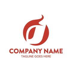 Fire Unique Logo Template
