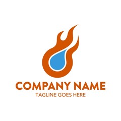 Fire Unique Logo Template