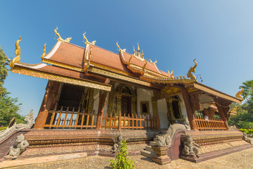 Landmark of wat Thai, Beautiful temple in Thailand