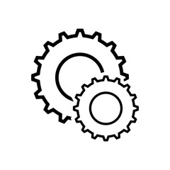 Gears vector icon