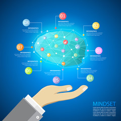 Design infographic template, creative idea concept.