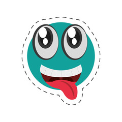 Obraz premium cartoon emoticon happy april fools day vector illustration eps 10