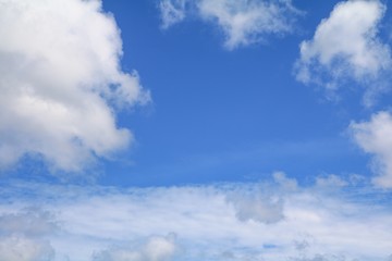 Obraz premium blue sky with cloud bright beautiful art of nature and copy space for add text