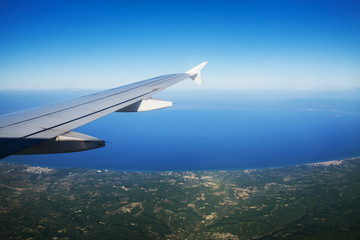 Fototapeta premium View from the window of an airplane