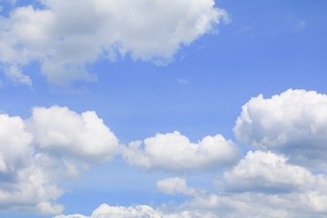 blue sky with big cloud and raincloud, art of nature beautiful and copy space for add text