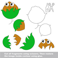 Paper kid game. Easy application for kids.