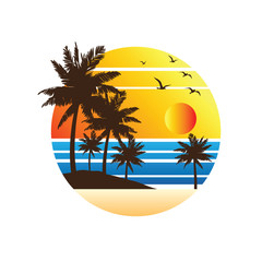 Obraz premium summer vacation vector