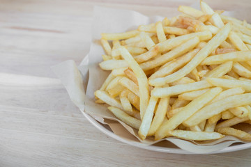 Homemade french fries potatoes