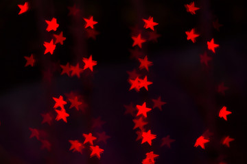 Plakat Blurred image of festive lights