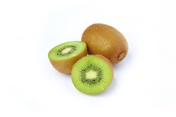 Kiwi fruit isolated on white background