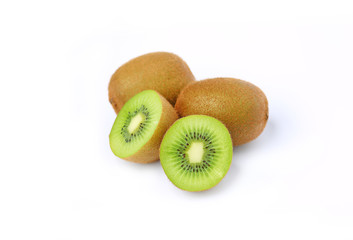 Obraz premium Kiwi fruit isolated on white background