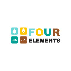 Four elements logo