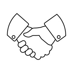 Handshake deal symbol icon vector illustration graphic design