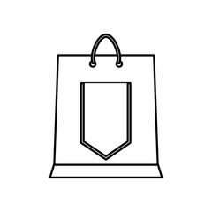 Shopping bag gift icon vector illustration graphic design