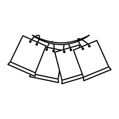 Shopping bag gift icon vector illustration graphic design