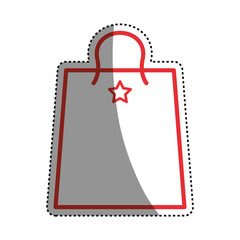 Shopping bag gift icon vector illustration graphic design