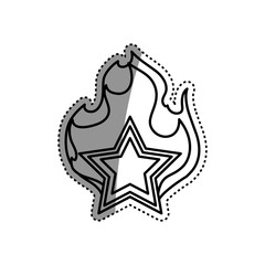 Star shape symbol icon vector illustration graphic design