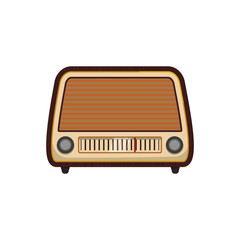 Antique radio stereo icon vector illustration graphic design
