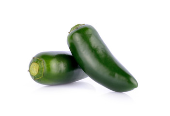 jalapeno on white background