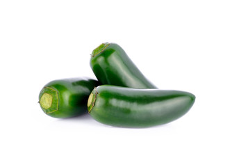 jalapeno on white background