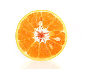 orange on white background