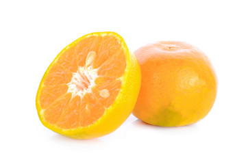 orange on white background