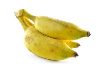 banana on white background