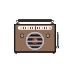 Antique radio stereo icon vector illustration graphic design