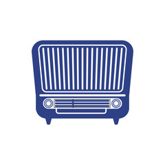 Antique radio stereo icon vector illustration graphic design