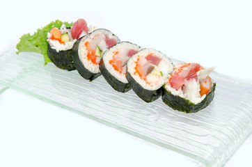 Seaweed-wrapped rice