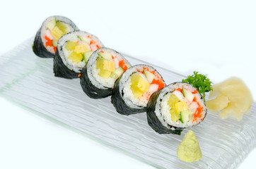 Seaweed-wrapped rice