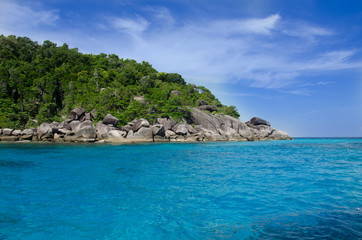 Fototapeta na wymiar blue sea Similan