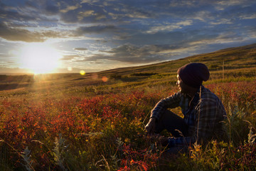 Contemplating the sunset