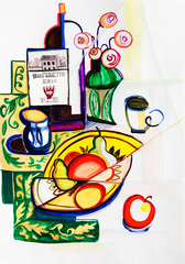Still life with fruits
