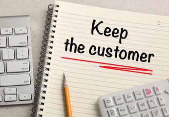 keep the customer message, concept of customer or brand loyalty