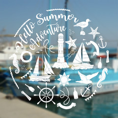 Nautical  sea composition 