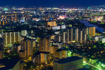 Obraz premium 福岡市の夜景