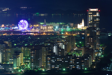 Fototapeta na wymiar 福岡市の夜景