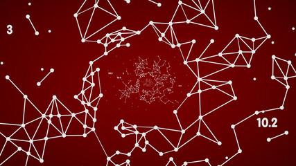 representation of the nodes and connection paths within networks