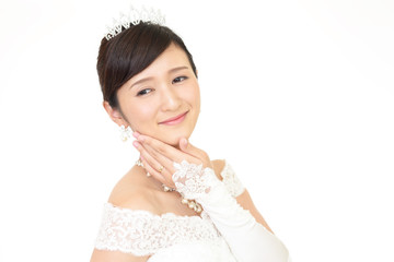 Naklejka premium 美しい花嫁