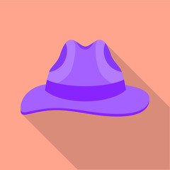 Man hat icon, flat style
